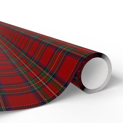 Heritage Tartan Plaid Wrapping Paper - Classic Red Scottish Gift Wrap for Christmas & Holidays - SmartHomeGoodies