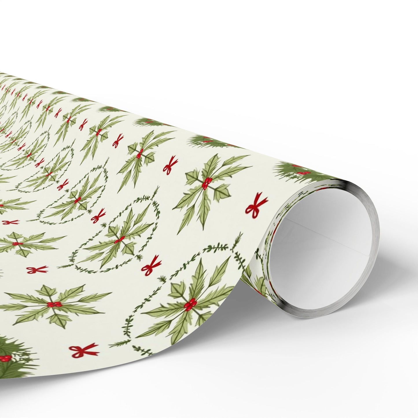 Holly Hexagon Wrapping Paper - SmartHomeGoodies