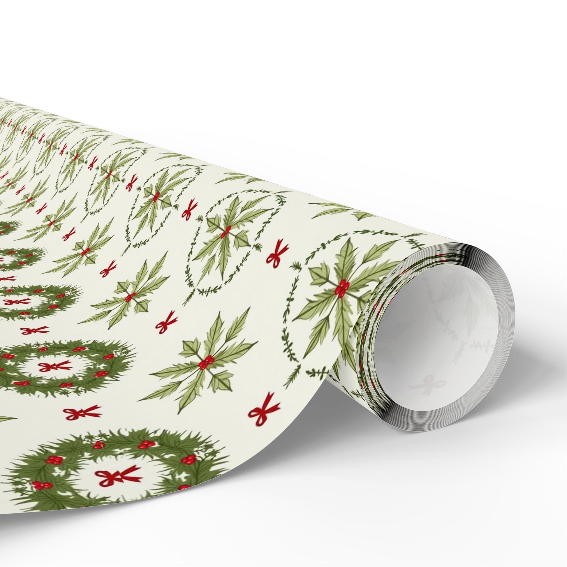 Holly Hexagon Wrapping Paper - SmartHomeGoodies