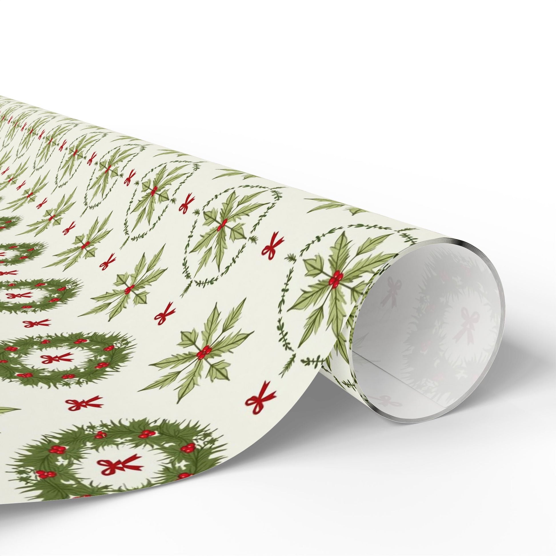 Holly Hexagon Wrapping Paper - SmartHomeGoodies