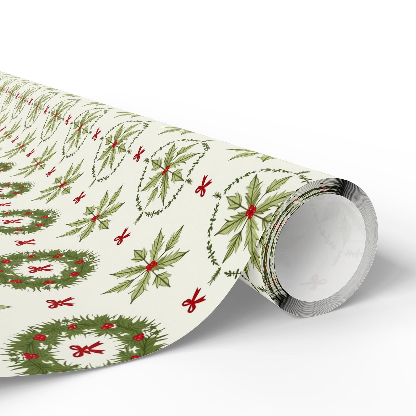 Holly Hexagon Wrapping Paper - SmartHomeGoodies
