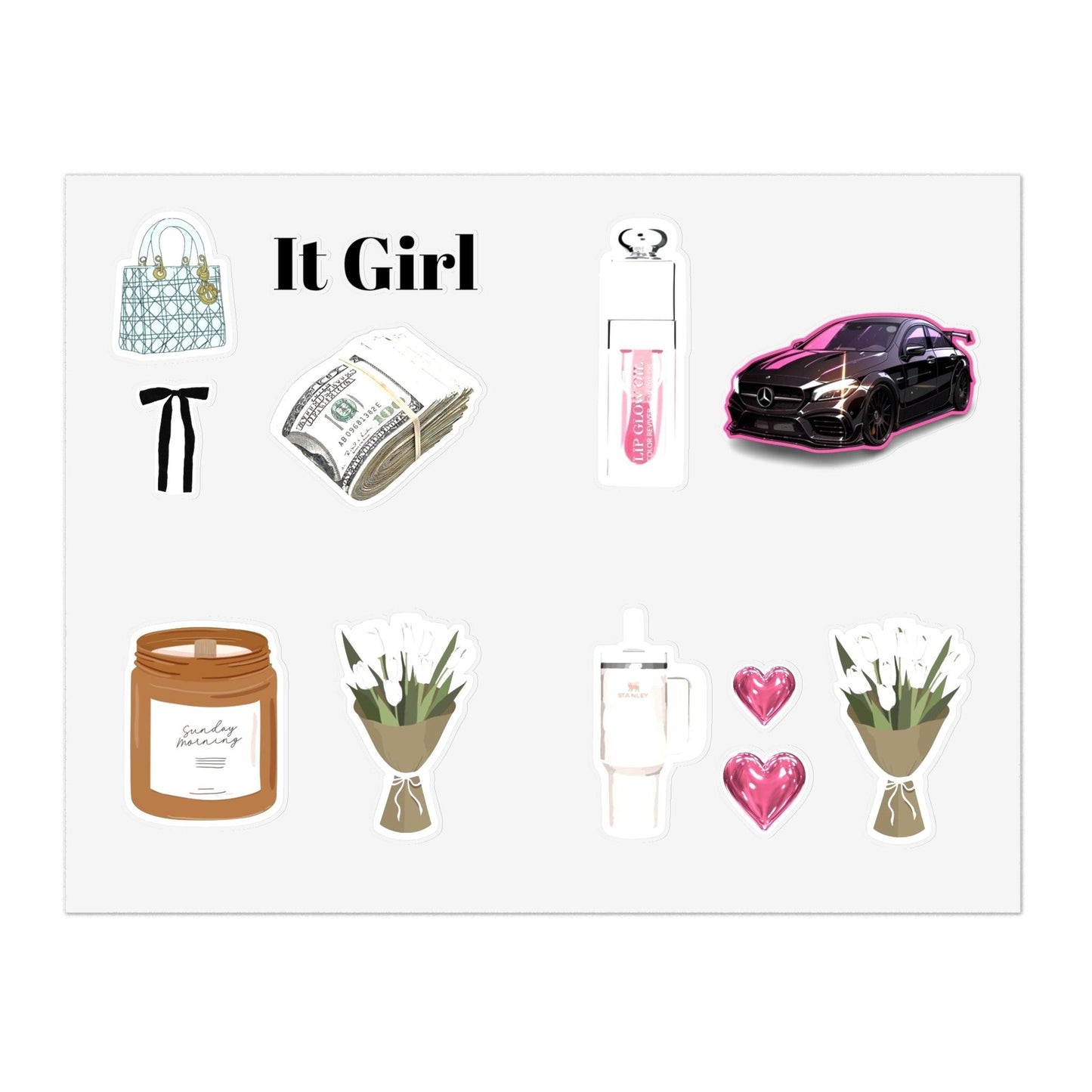 It Girl Sticker Sheets for Phone case/ Laptop/iPad and Scrapbooks/Notebooks - SmartHomeGoodies