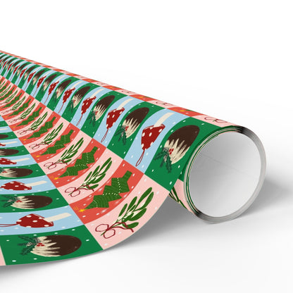 Jingle Blocks – Bold Pattern Christmas Wrapping Paper - SmartHomeGoodies