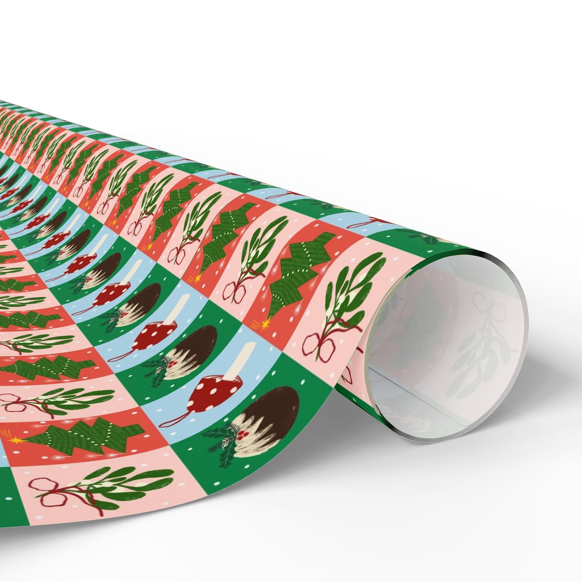 Jingle Blocks – Bold Pattern Christmas Wrapping Paper - SmartHomeGoodies