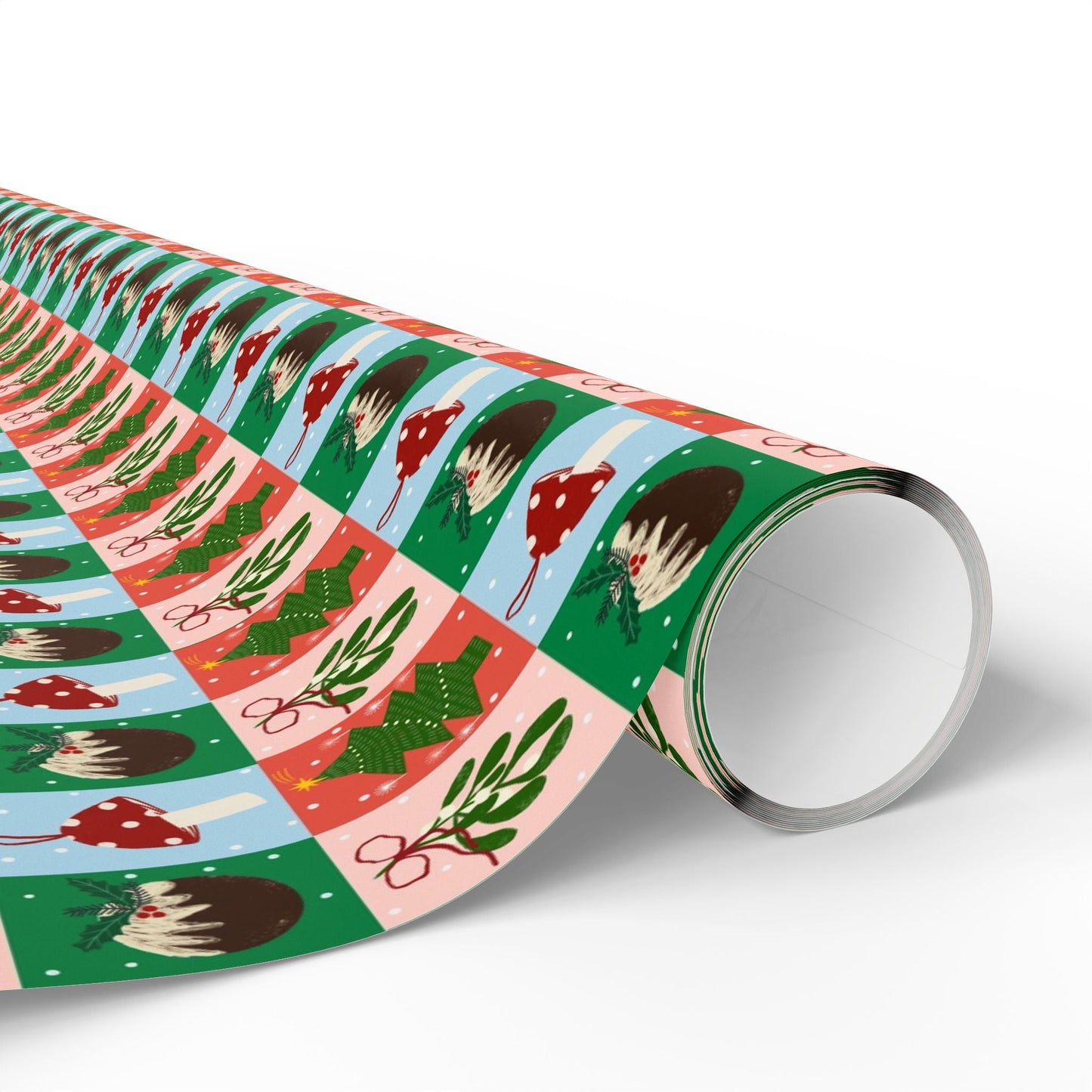 Jingle Blocks – Bold Pattern Christmas Wrapping Paper - SmartHomeGoodies