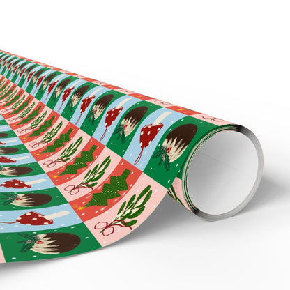 Jingle Blocks – Bold Pattern Christmas Wrapping Paper - SmartHomeGoodies