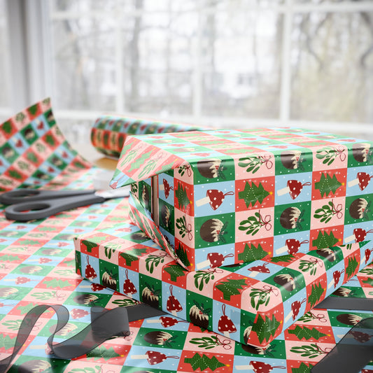 Jingle Blocks – Bold Pattern Christmas Wrapping Paper - SmartHomeGoodies