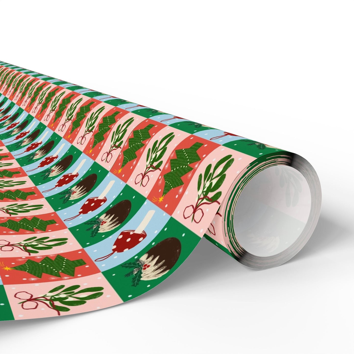 Jingle Blocks – Bold Pattern Christmas Wrapping Paper - SmartHomeGoodies