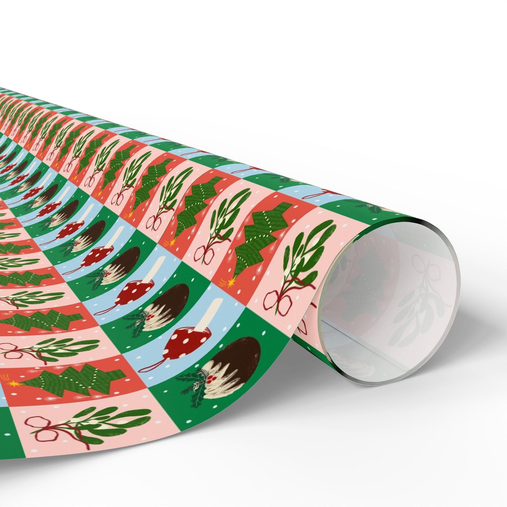 Jingle Blocks – Bold Pattern Christmas Wrapping Paper - SmartHomeGoodies