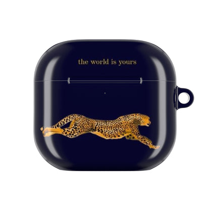 Leopard Print AirPod Case - 'The World Is Yours' - SmartHomeGoodies