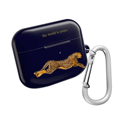 Leopard Print AirPod Case - 'The World Is Yours' - SmartHomeGoodies