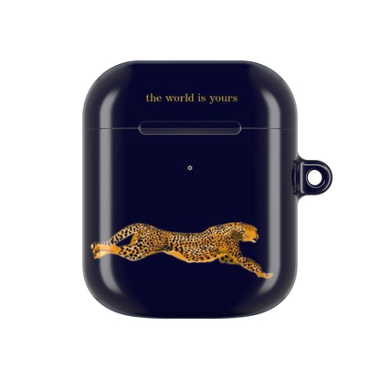 Leopard Print AirPod Case - 'The World Is Yours' - SmartHomeGoodies