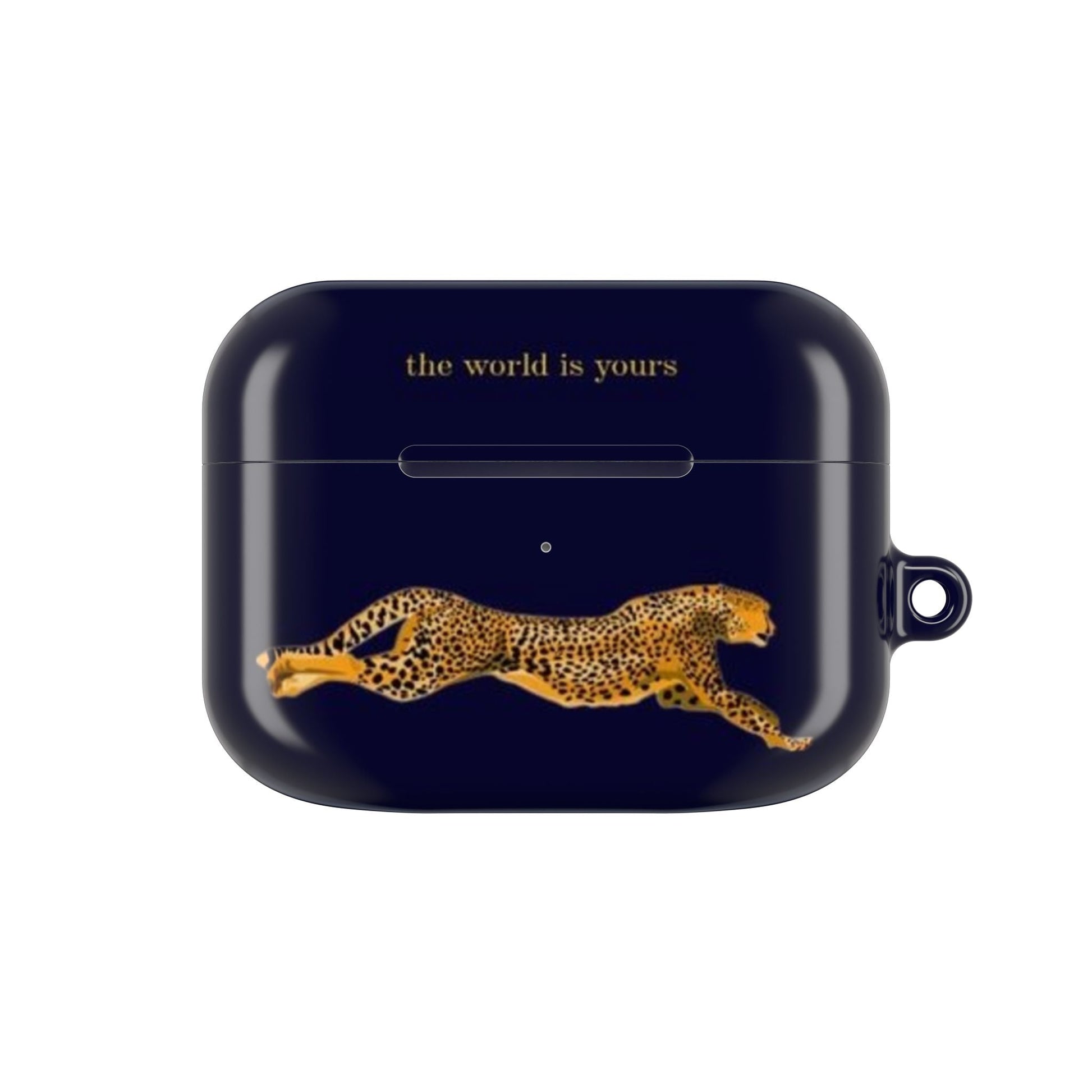 Leopard Print AirPod Case - 'The World Is Yours' - SmartHomeGoodies
