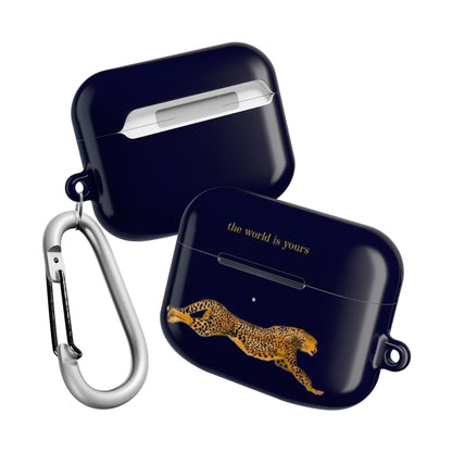 Leopard Print AirPod Case - 'The World Is Yours' - SmartHomeGoodies
