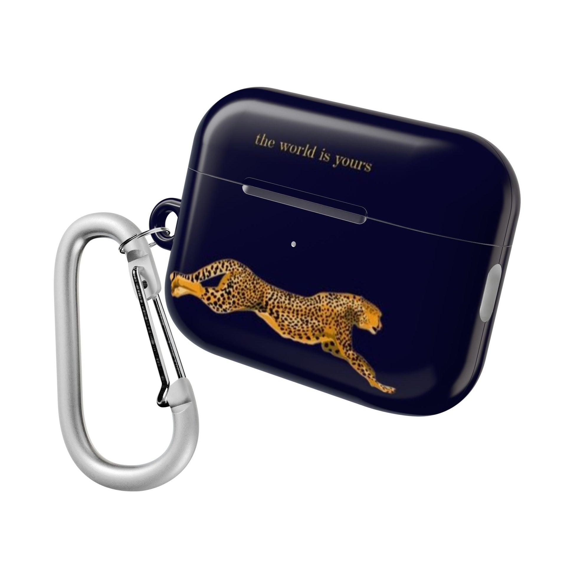 Leopard Print AirPod Case - 'The World Is Yours' - SmartHomeGoodies