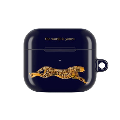 Leopard Print AirPod Case - 'The World Is Yours' - SmartHomeGoodies