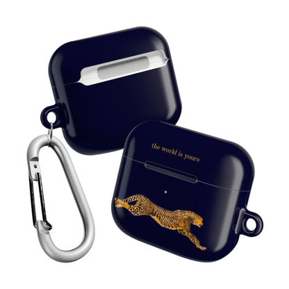 Leopard Print AirPod Case - 'The World Is Yours' - SmartHomeGoodies