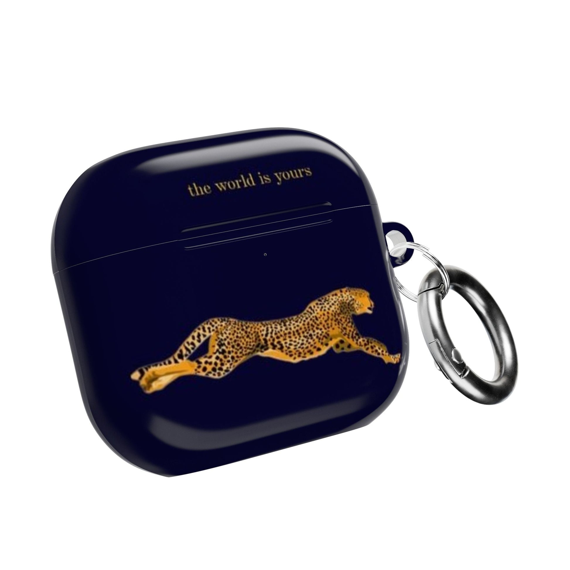 Leopard Print AirPod Case - 'The World Is Yours' - SmartHomeGoodies