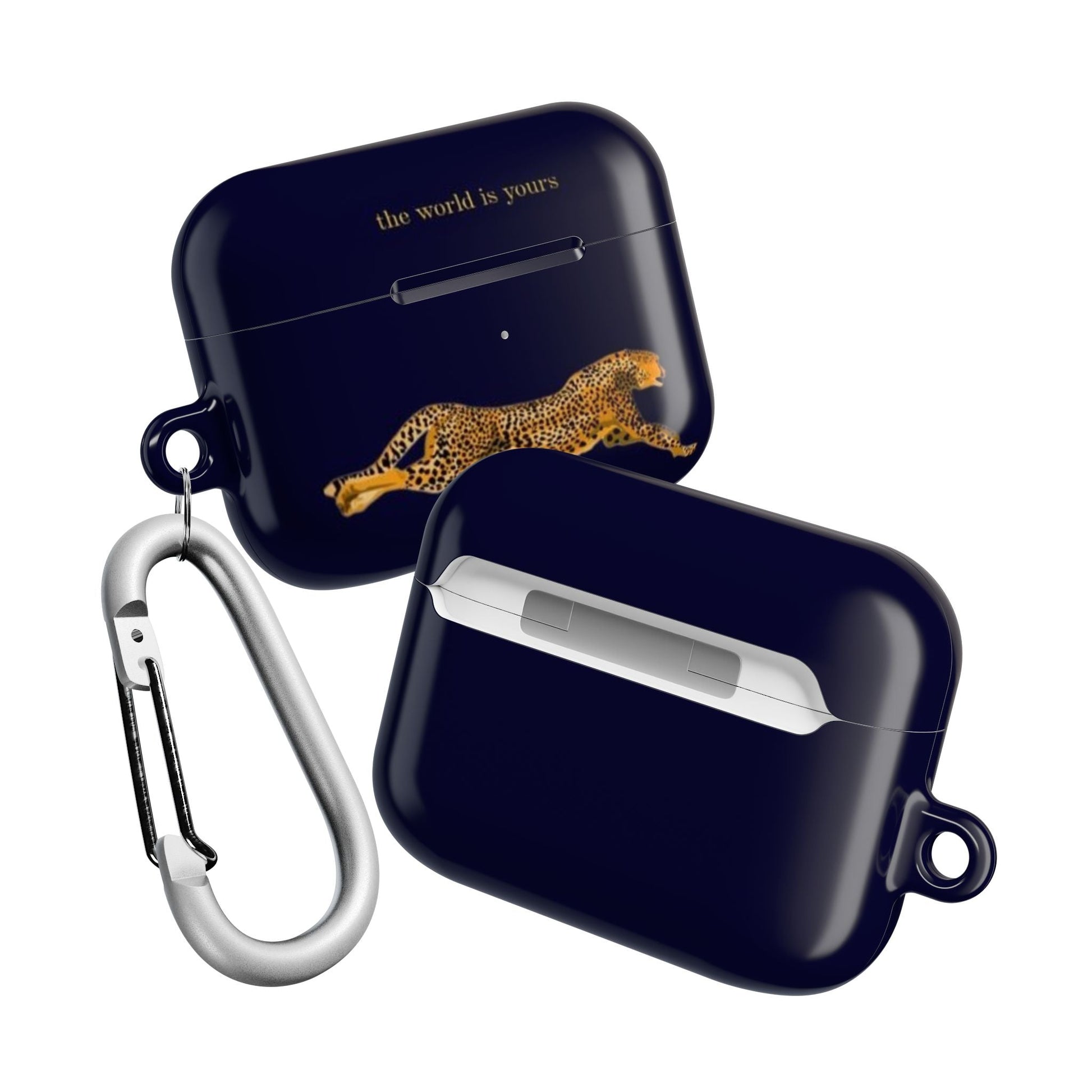 Leopard Print AirPod Case - 'The World Is Yours' - SmartHomeGoodies