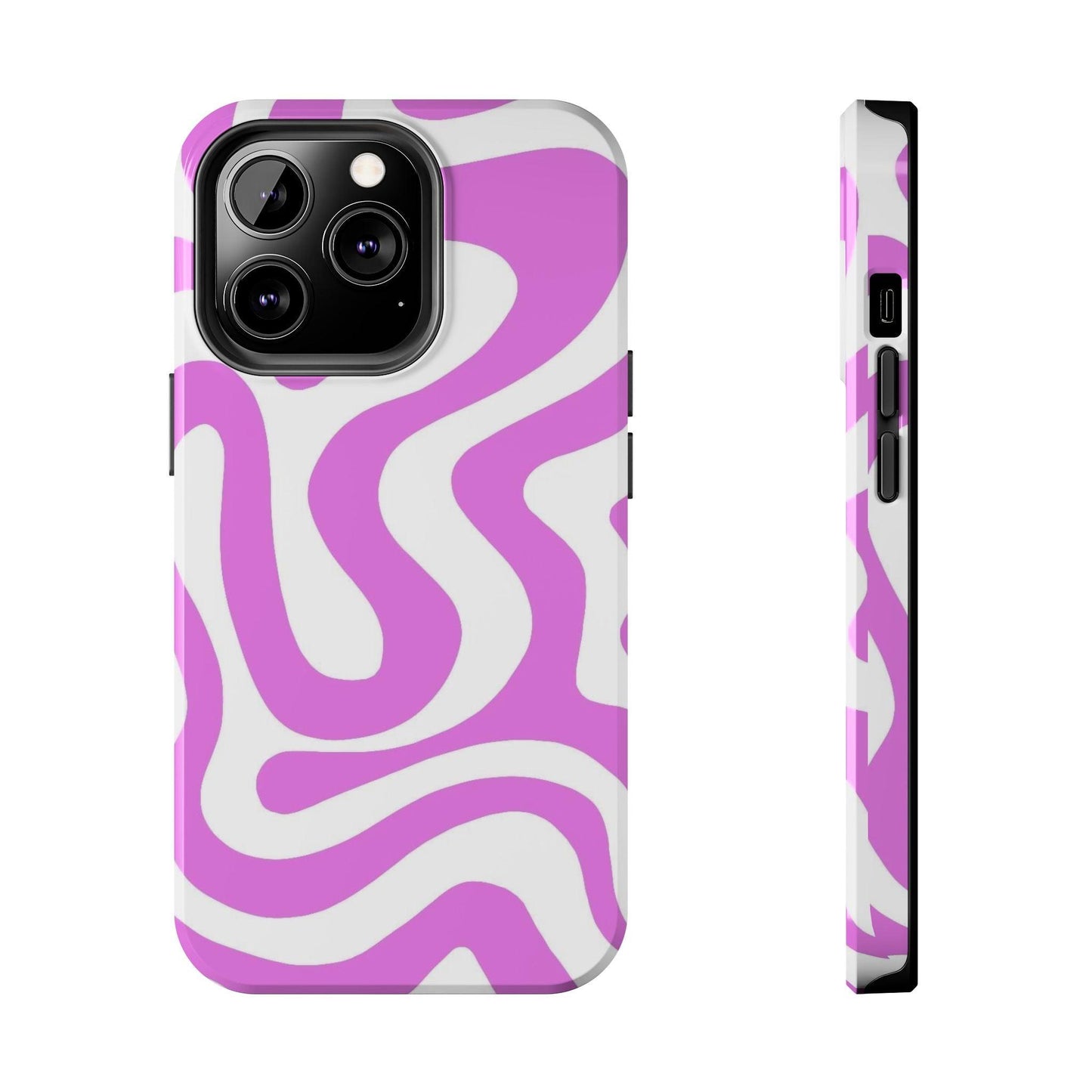 Lilac Swirl Fusion Tough iPhone Cases - SmartHomeGoodies