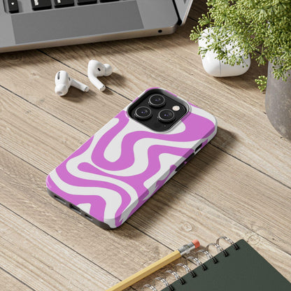 Lilac Swirl Fusion Tough iPhone Cases - SmartHomeGoodies