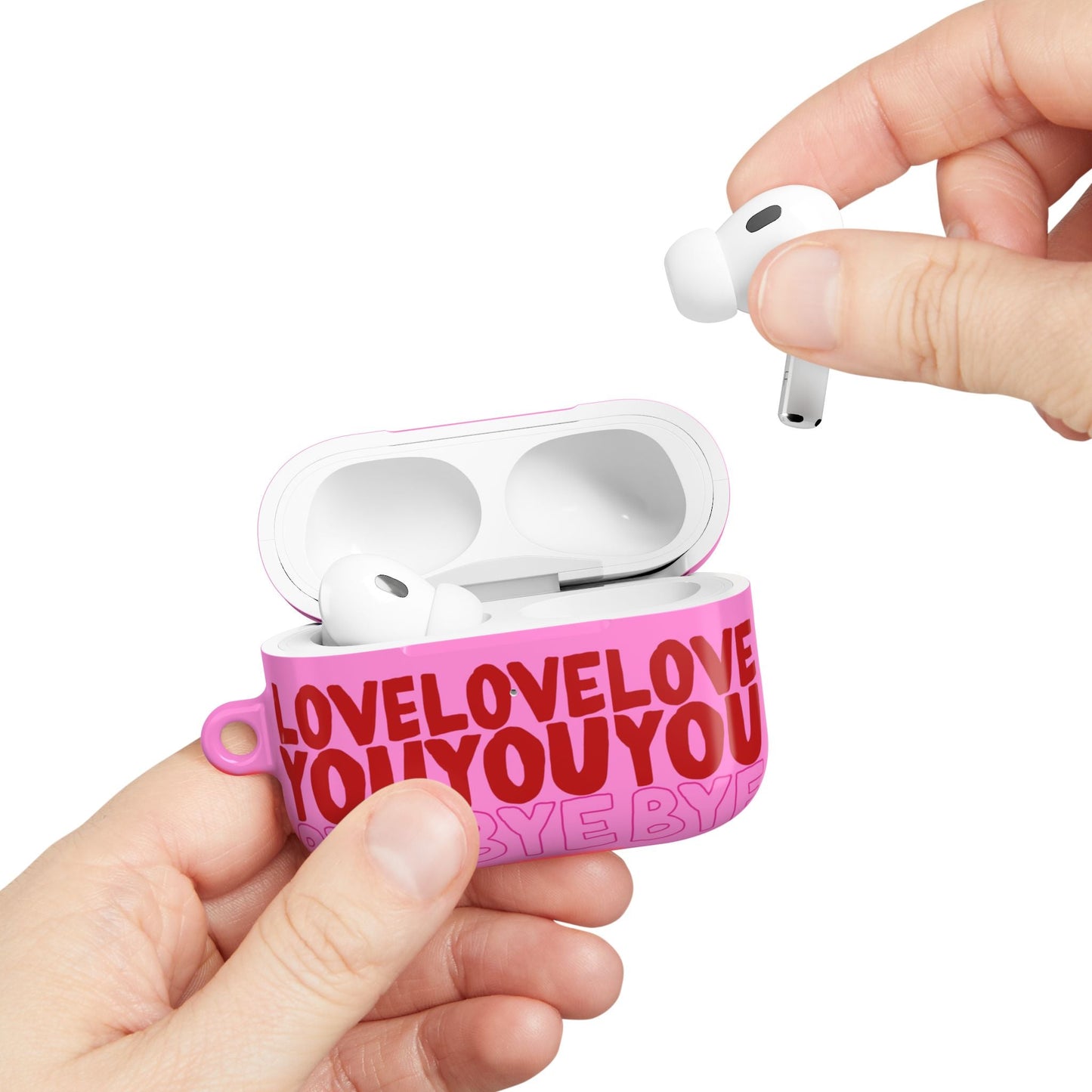 Love You Bye AirPod Case in Cute Pink - SmartHomeGoodies