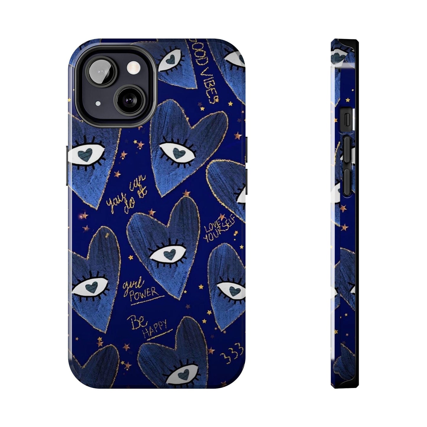 Lucky Midnight Blue Eyes Tough iPhone Cases - SmartHomeGoodies