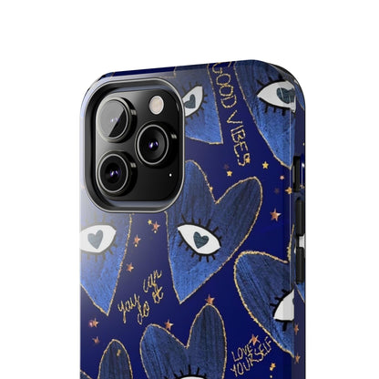 Lucky Midnight Blue Eyes Tough iPhone Cases - SmartHomeGoodies