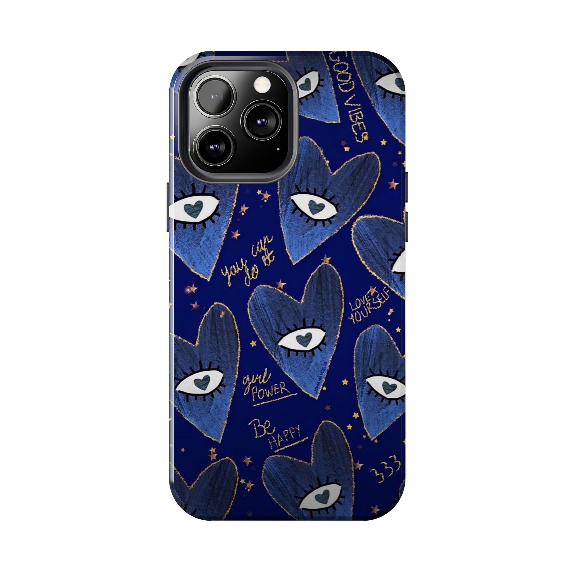 Lucky Midnight Blue Eyes Tough iPhone Cases - SmartHomeGoodies