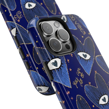 Lucky Midnight Blue Eyes Tough iPhone Cases - SmartHomeGoodies
