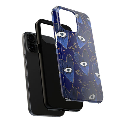 Lucky Midnight Blue Eyes Tough iPhone Cases - SmartHomeGoodies