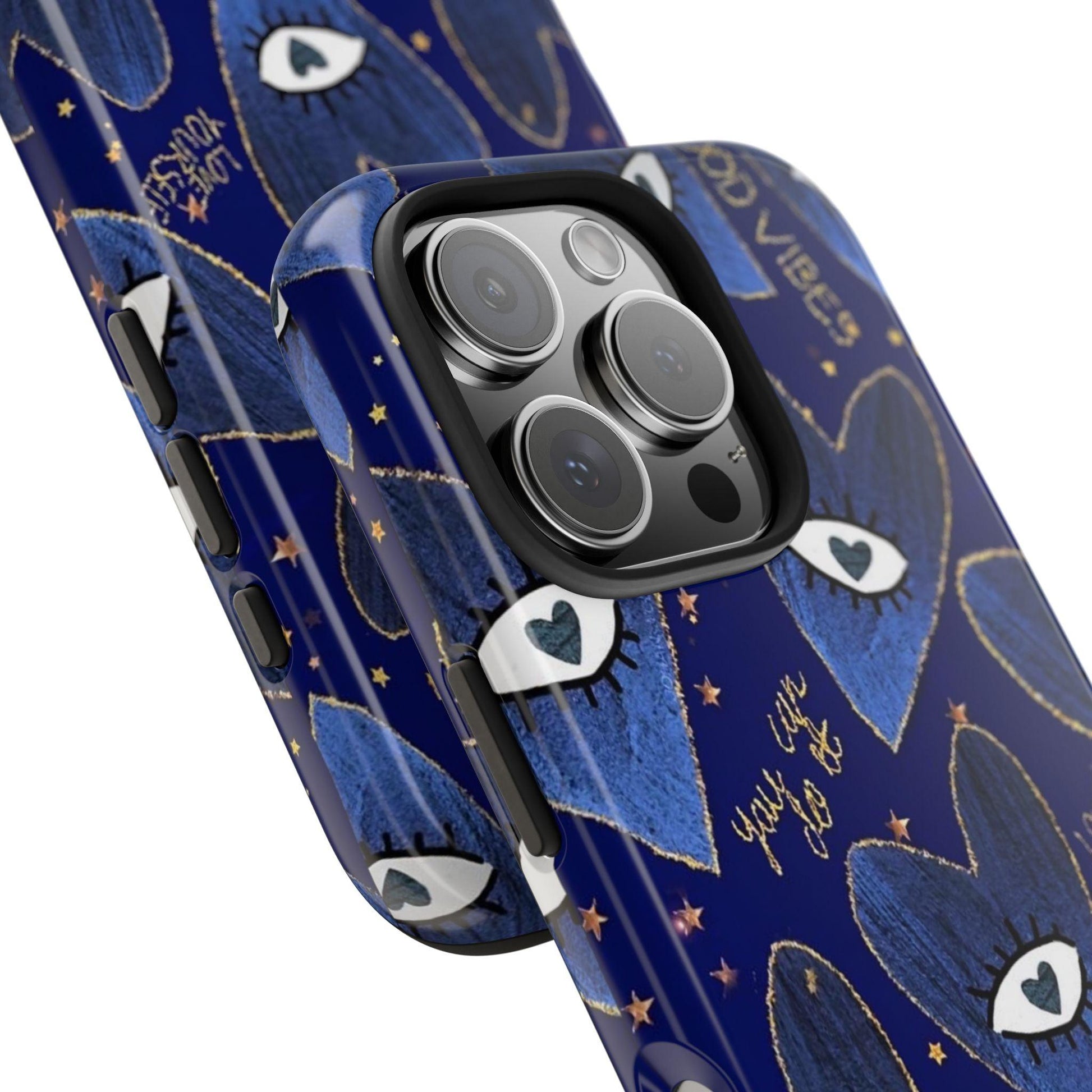 Lucky Midnight Blue Eyes Tough iPhone Cases - SmartHomeGoodies