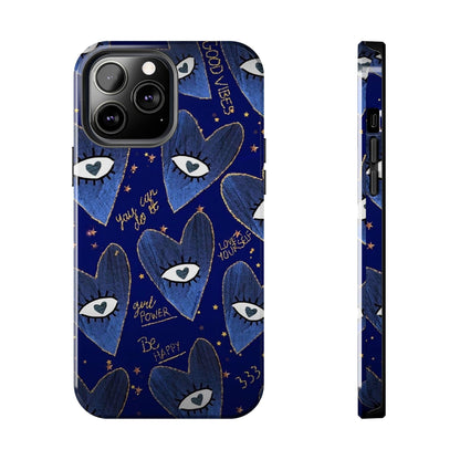 Lucky Midnight Blue Eyes Tough iPhone Cases - SmartHomeGoodies