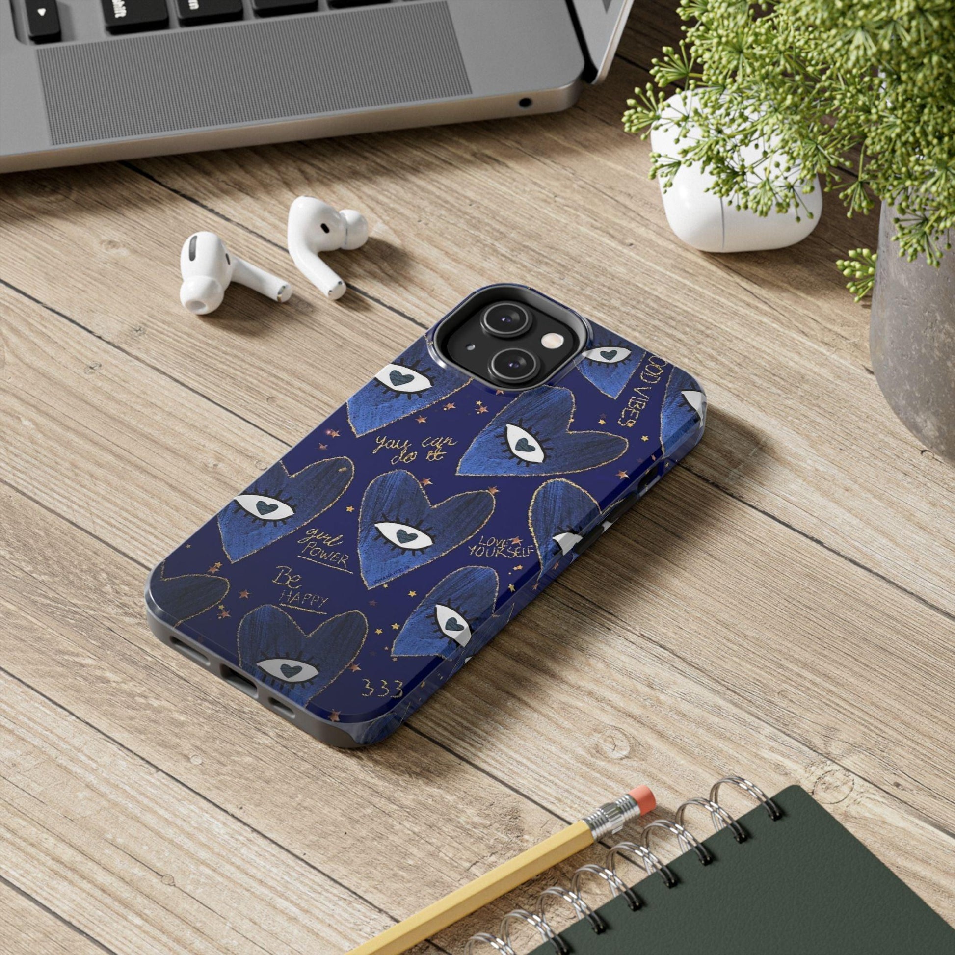 Lucky Midnight Blue Eyes Tough iPhone Cases - SmartHomeGoodies