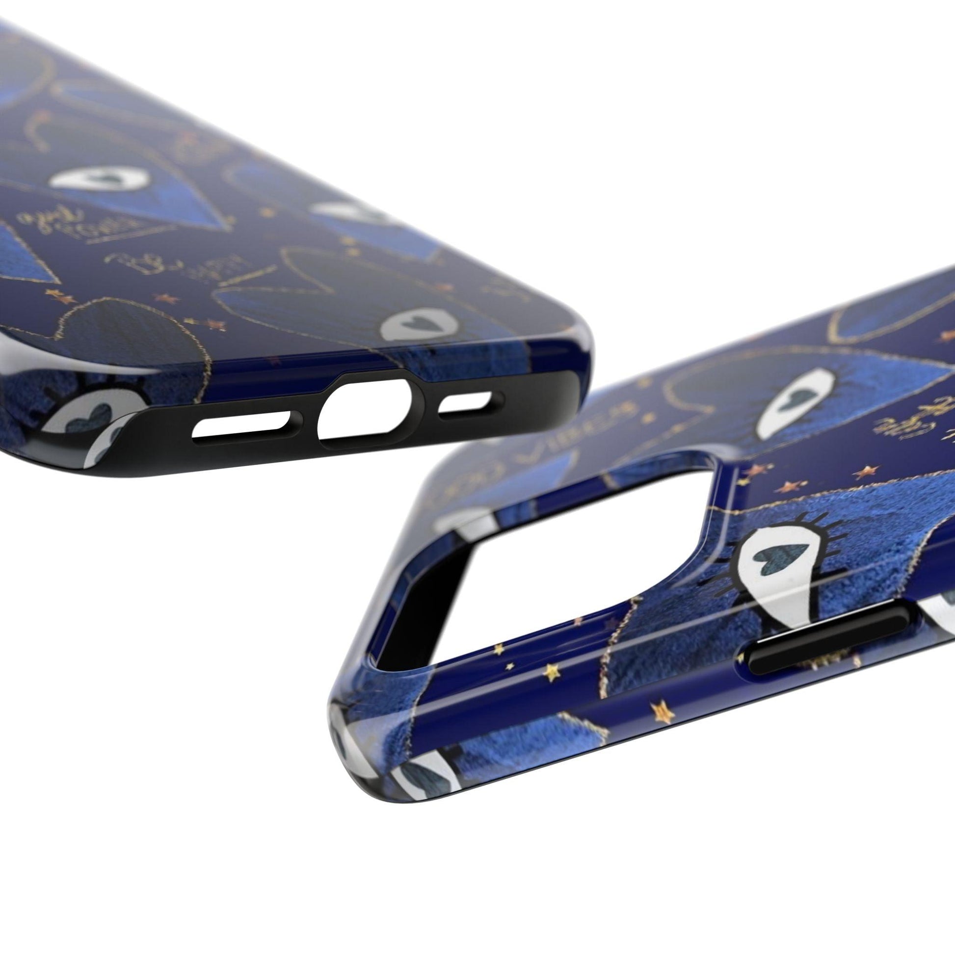 Lucky Midnight Blue Eyes Tough iPhone Cases - SmartHomeGoodies