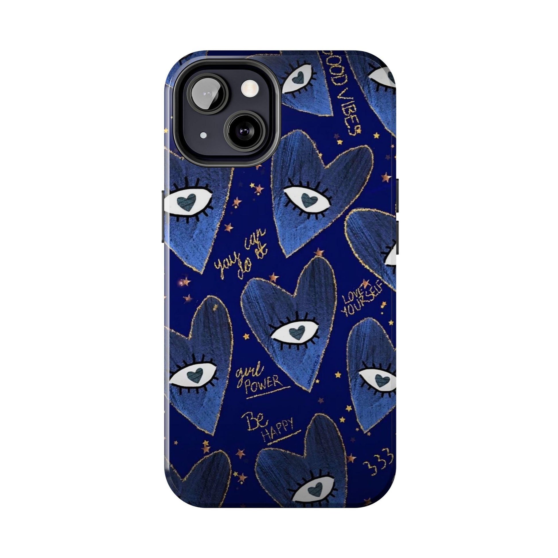 Lucky Midnight Blue Eyes Tough iPhone Cases - SmartHomeGoodies