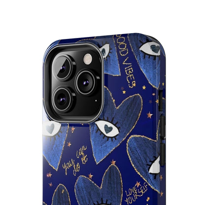 Lucky Midnight Blue Eyes Tough iPhone Cases - SmartHomeGoodies