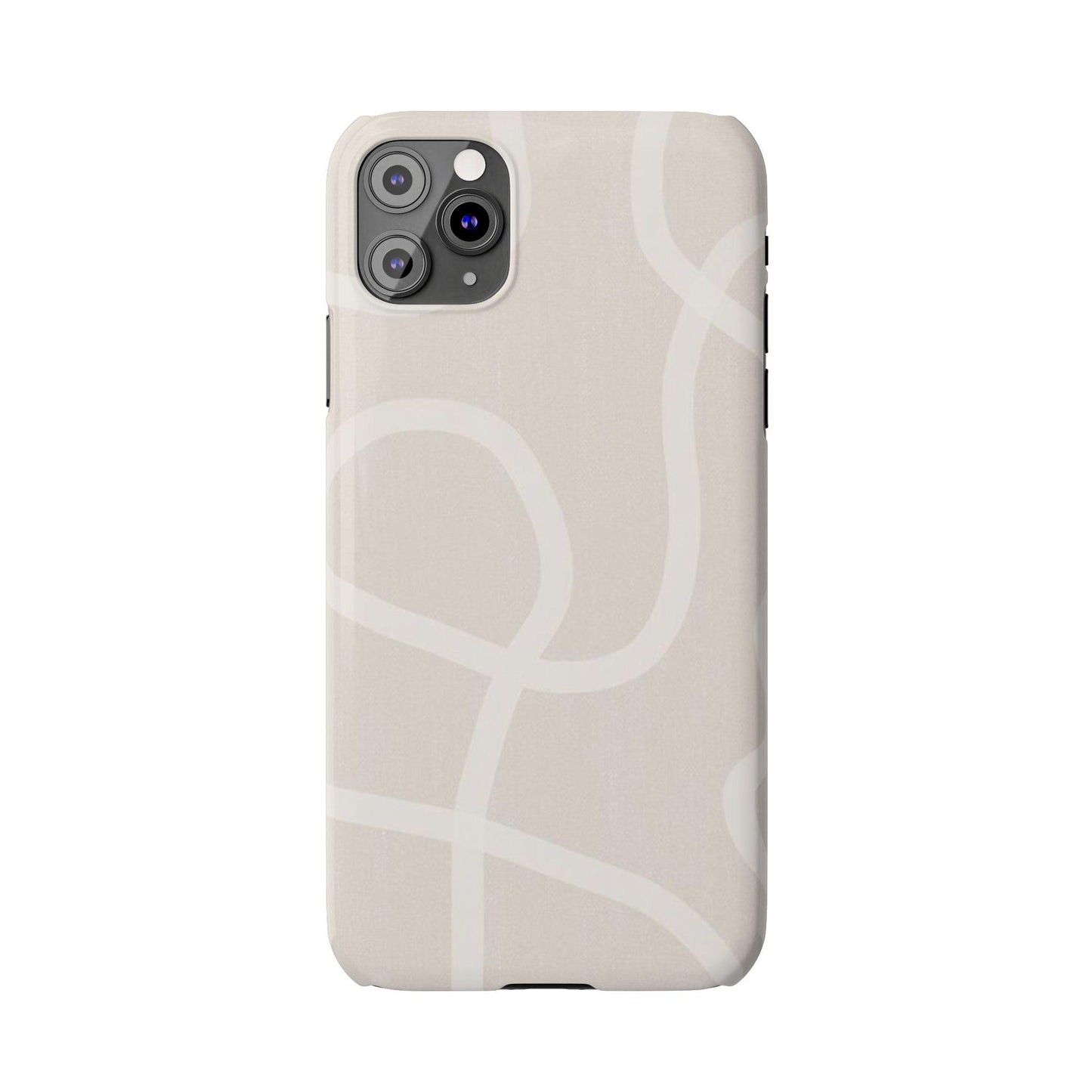 Luxe Minimalist Swirl - Cream Edition Slim iPhone Cases - SmartHomeGoodies