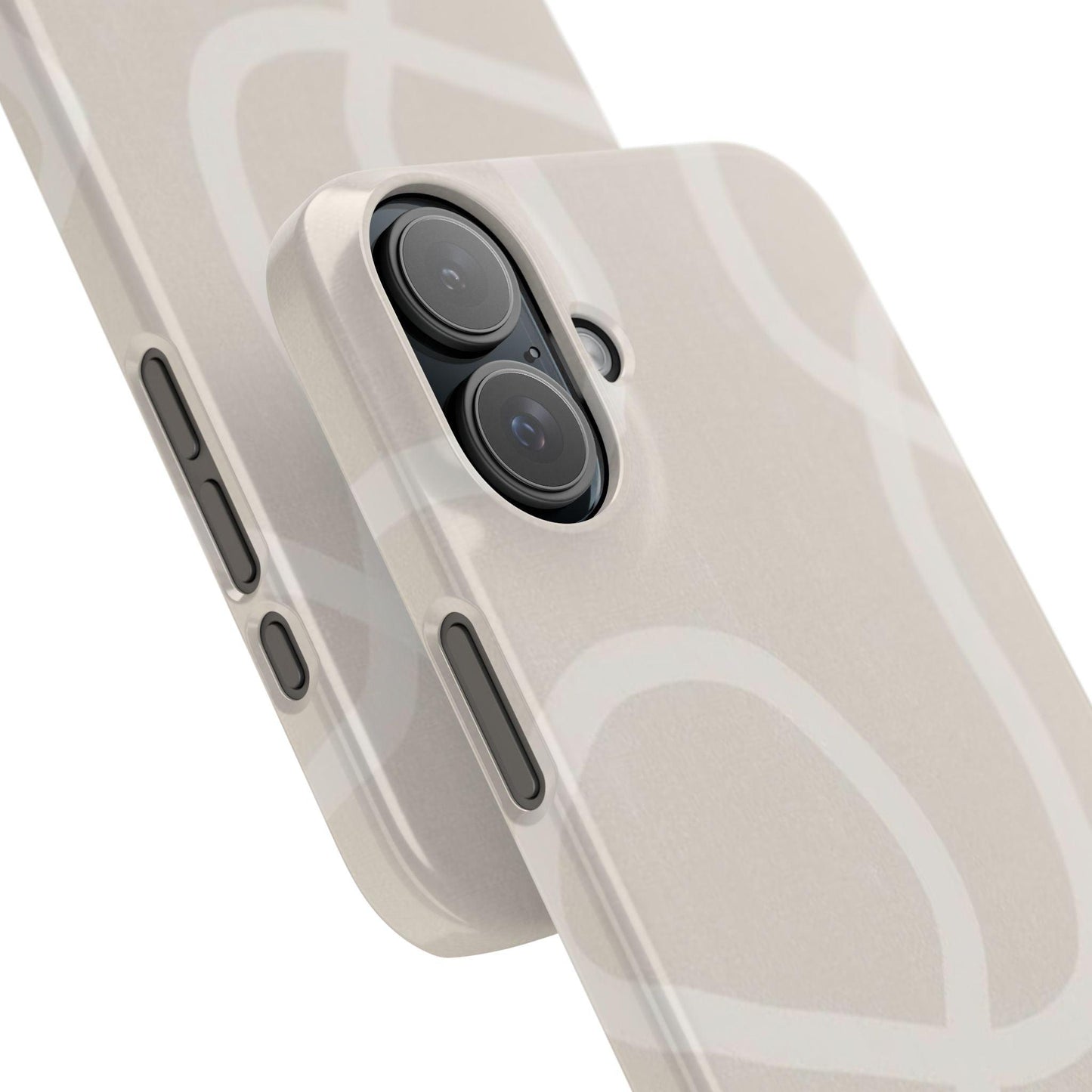 Luxe Minimalist Swirl - Cream Edition Slim iPhone Cases - SmartHomeGoodies