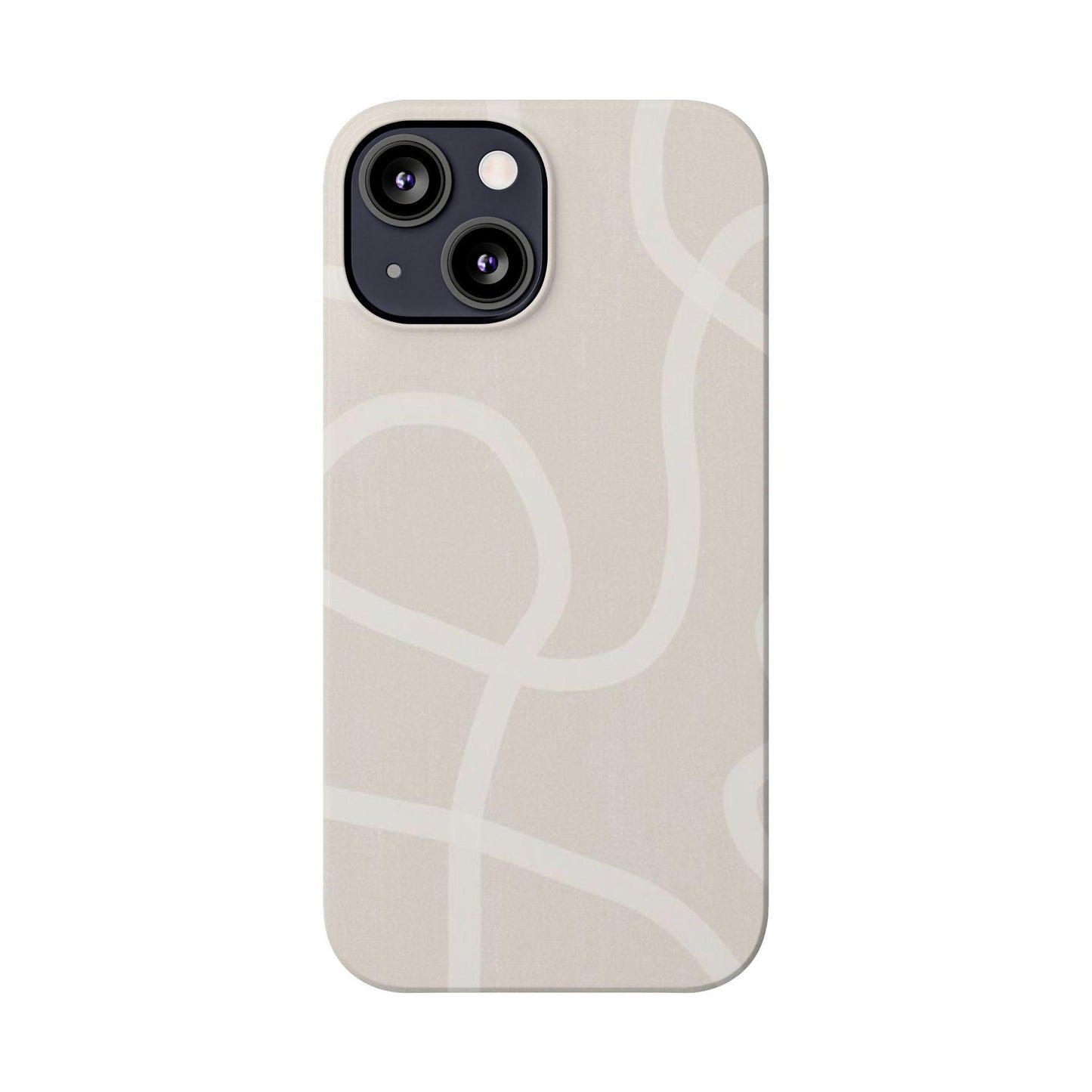 Luxe Minimalist Swirl - Cream Edition Slim iPhone Cases - SmartHomeGoodies