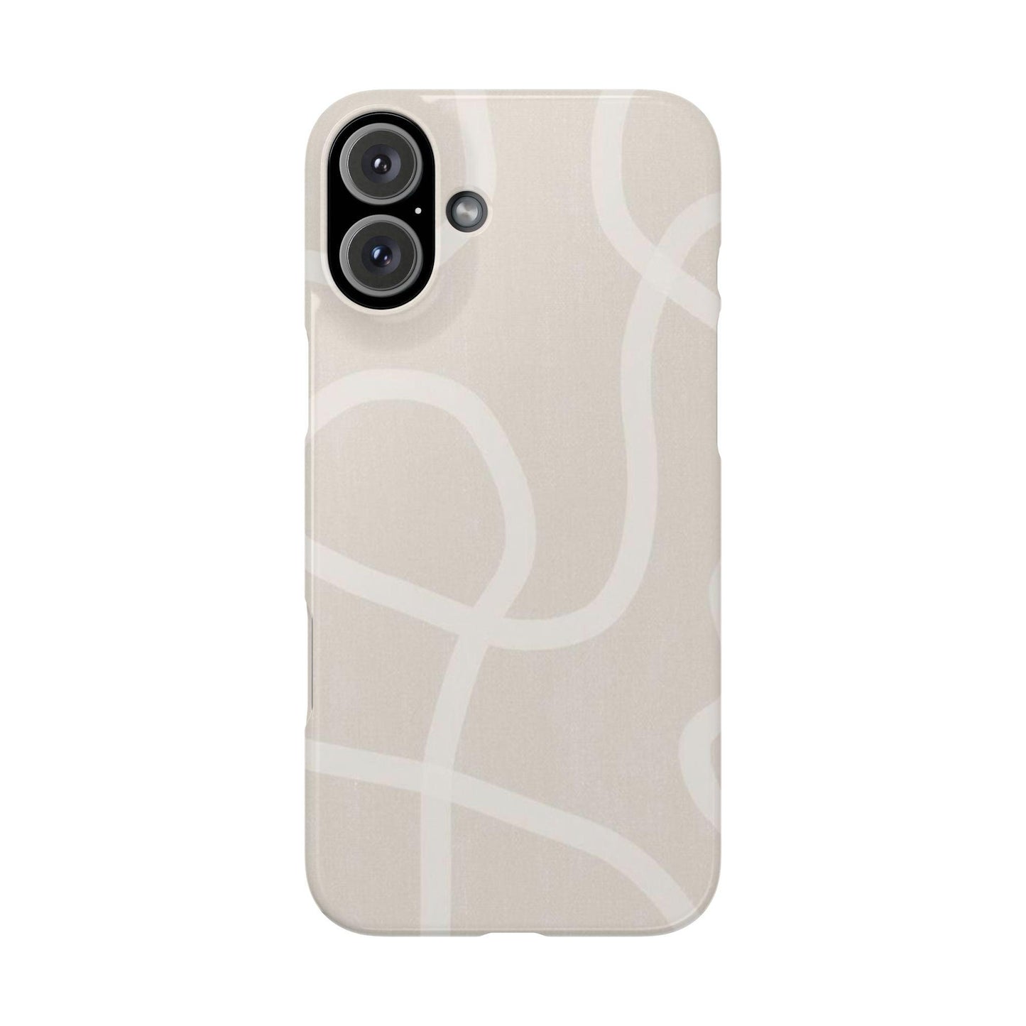Luxe Minimalist Swirl - Cream Edition Slim iPhone Cases - SmartHomeGoodies
