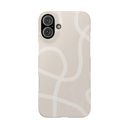 Luxe Minimalist Swirl - Cream Edition Slim iPhone Cases - SmartHomeGoodies