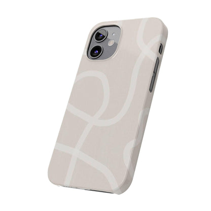 Luxe Minimalist Swirl - Cream Edition Slim iPhone Cases - SmartHomeGoodies