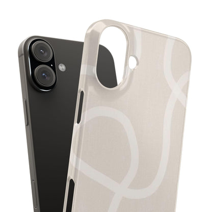 Luxe Minimalist Swirl - Cream Edition Slim iPhone Cases - SmartHomeGoodies