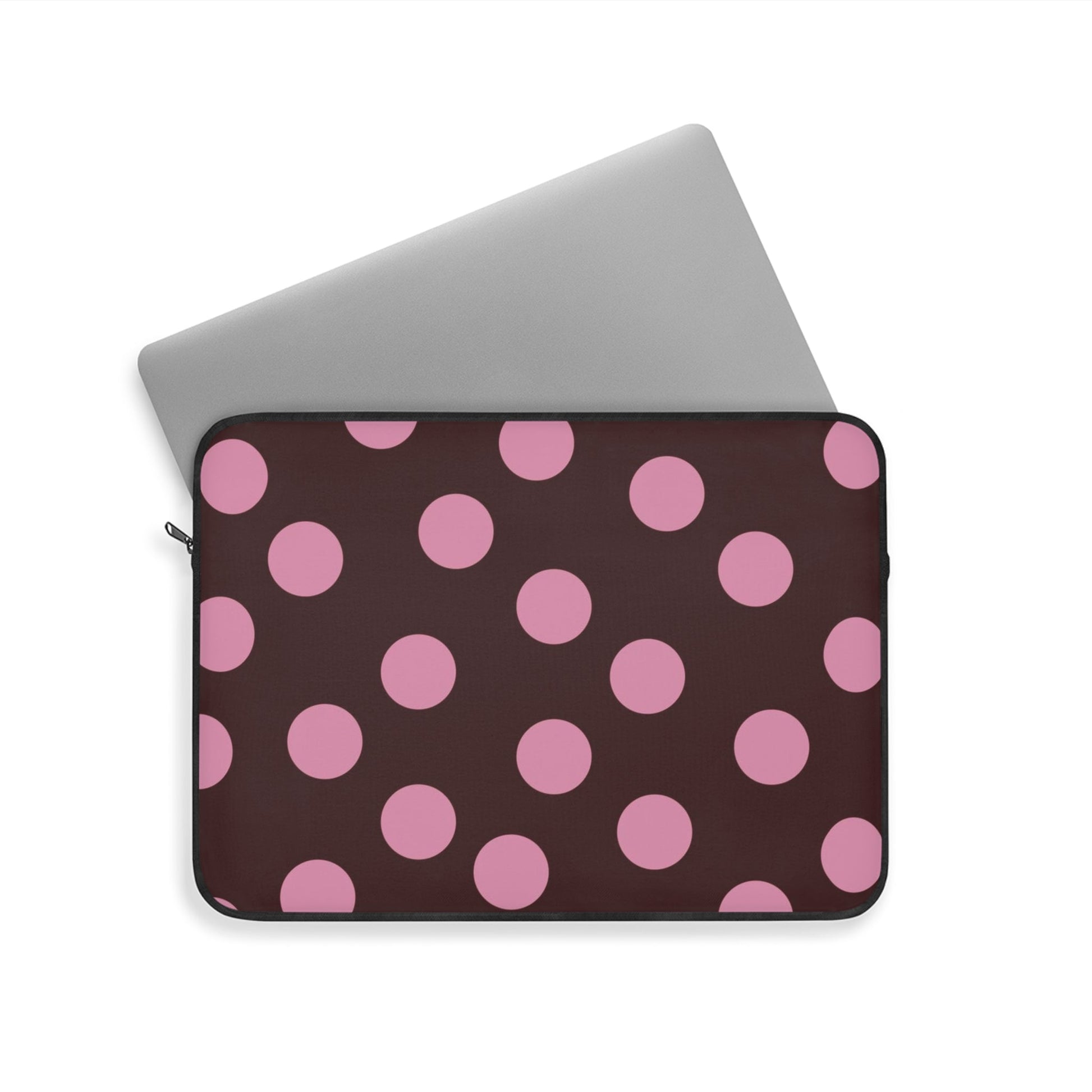 Maroon Pink Polka Dot Laptop Sleeve - SmartHomeGoodies
