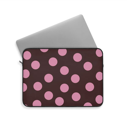 Maroon Pink Polka Dot Laptop Sleeve - SmartHomeGoodies