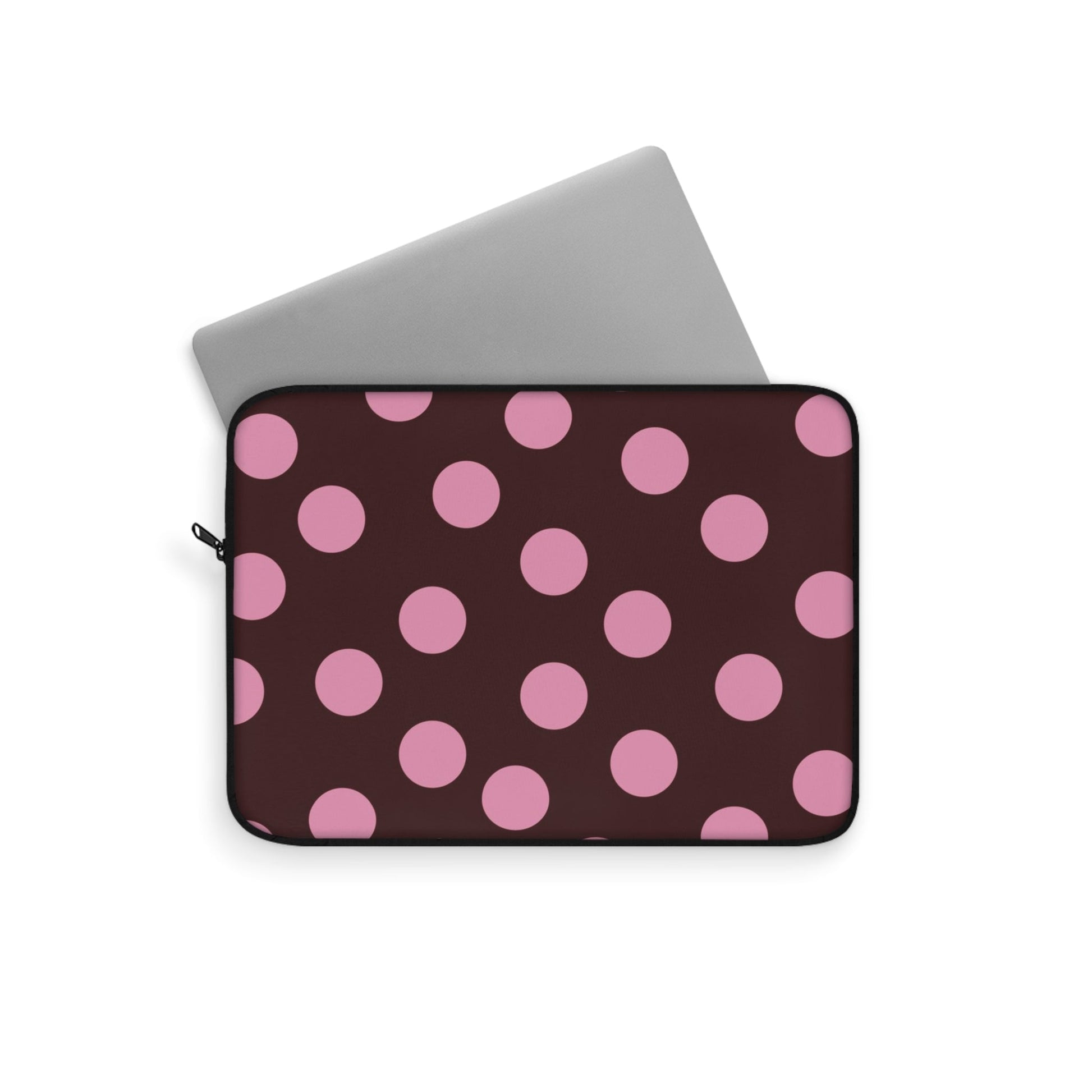 Maroon Pink Polka Dot Laptop Sleeve - SmartHomeGoodies