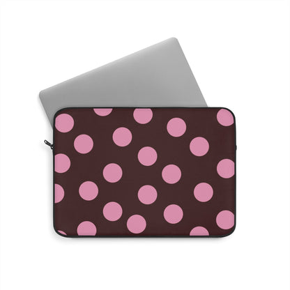 Maroon Pink Polka Dot Laptop Sleeve - SmartHomeGoodies