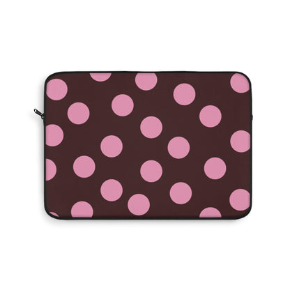 Maroon Pink Polka Dot Laptop Sleeve - SmartHomeGoodies
