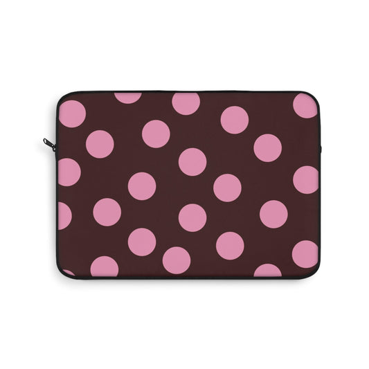Maroon Pink Polka Dot Laptop Sleeve - SmartHomeGoodies